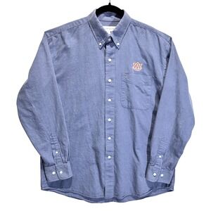 Cutter & Buck Auburn Tigers‎ Button Down Shirt L Blue Long Sleeve NCAA Casual